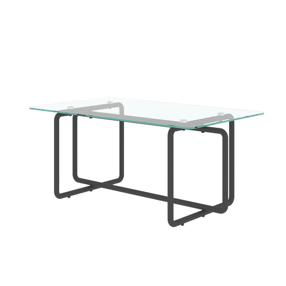 Modern Tempered Glass Tea Table Coffee Table, Table For Living Room,Transparent Transparent Tempered Glass