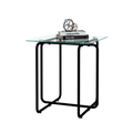 Modern Tempered Glass Coffee Table End Table Side Table For Living Room,Bedroom, Transparent Transparent Tempered Glass