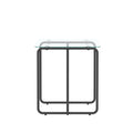 Modern Tempered Glass Coffee Table End Table Side Table For Living Room,Bedroom, Transparent Transparent Tempered Glass