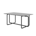 Modern Tempered Glass Tea Table Coffee Table, Table For Living Room,Black Black Tempered Glass