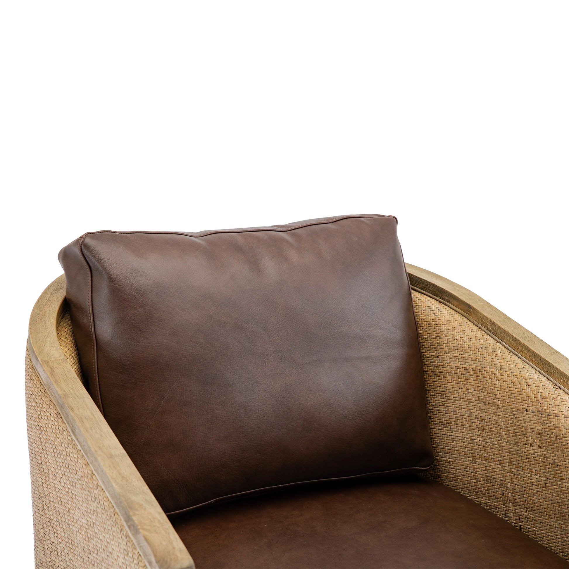 Coolmore Swivel Barrel Chair, Comfy Round Accent Sofa Chair For Living Room, 360 Degree Swivel Barrel Club Chair, Leisure Arm Chair For Nursery, Hotel, Bedroom, Office, Lounge Brown Boucle Brown Foam Leather