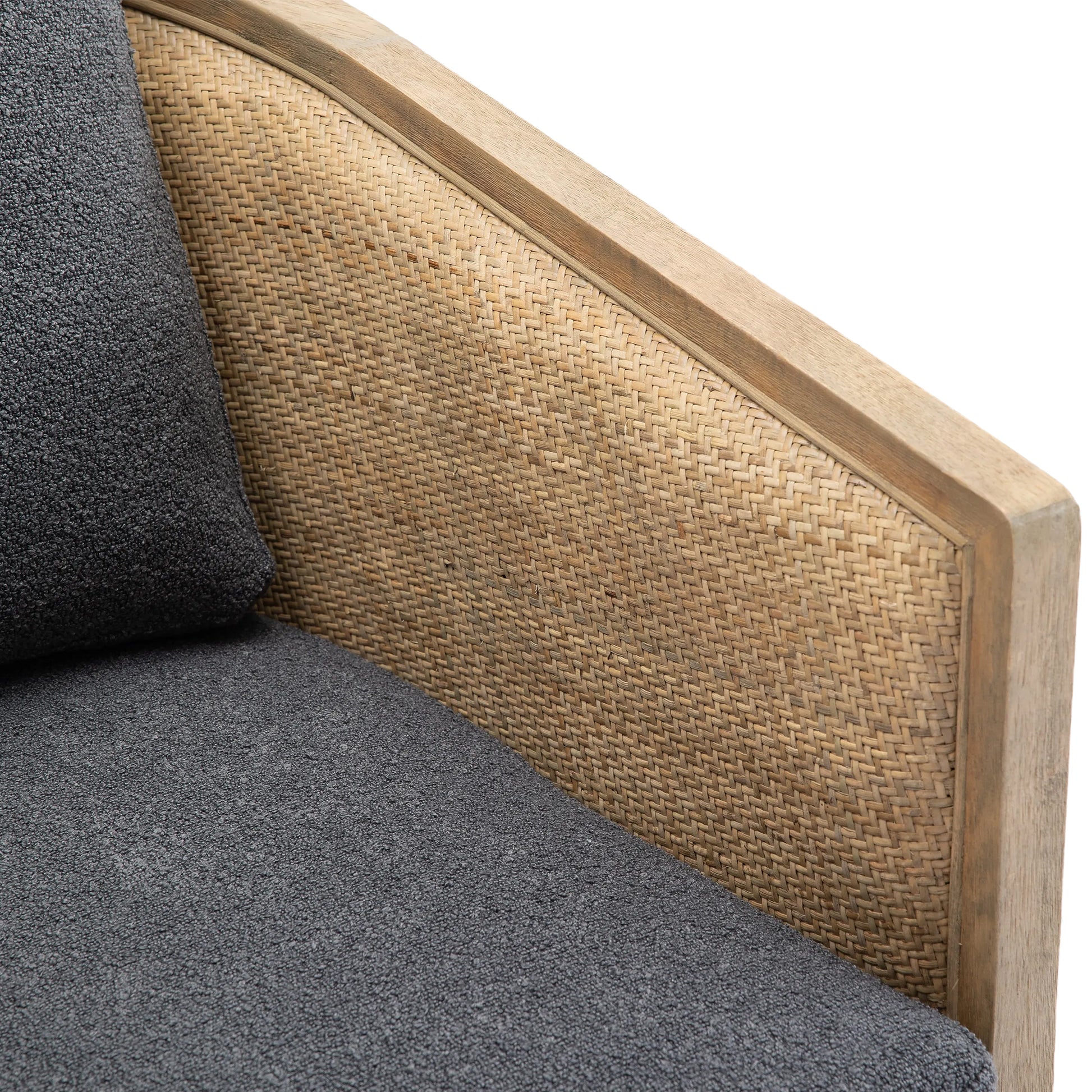 Coolmore Swivel Barrel Chair, Comfy Round Accent Sofa Chair For Living Room, 360 Degree Swivel Barrel Club Chair, Leisure Arm Chair For Nursery, Hotel, Bedroom, Office, Lounge Carbon Black Boucle Carbon Black Foam Boucle
