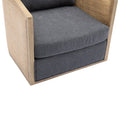 Coolmore Swivel Barrel Chair, Comfy Round Accent Sofa Chair For Living Room, 360 Degree Swivel Barrel Club Chair, Leisure Arm Chair For Nursery, Hotel, Bedroom, Office, Lounge Carbon Black Boucle Carbon Black Foam Boucle