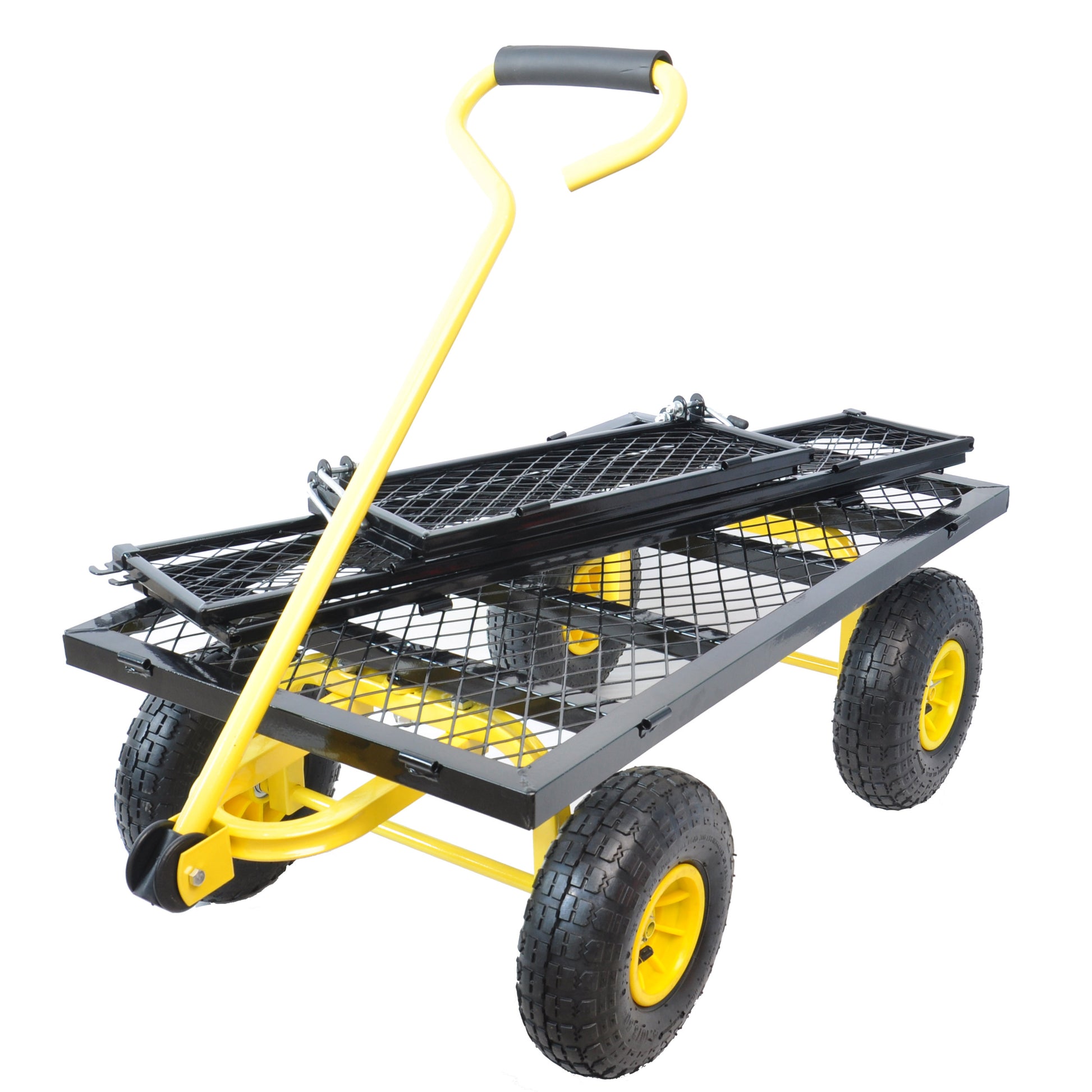 Wagon Cart Garden Cart Trucks Make It Easier To Transport Firewood Black Metal