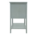 2 Drawer Side Table,American Style, End Table,Suitable For Bedroom, Living Room, Study Light Gray Mdf