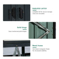 Garbage Bin Shed Stores 3 Trash Cans Metal Outdoor Bin Shed For Garbage Storage,Stainless Galvanized Steel, Bin Shed For Garden Yard Lawn W540S00009 Charcoal Iron