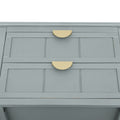 2 Drawer Side Table,American Style, End Table,Suitable For Bedroom, Living Room, Study Light Gray Mdf