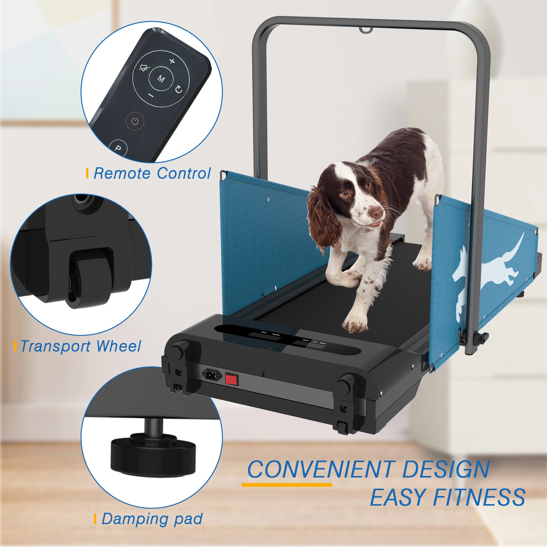 Dog Treadmill Small Dogs Dog Treadmill For Medium Dogs Dog Pacer Treadmill For Healthy & Fit Pets Dog Treadmill Run Walk Black Steel