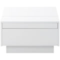 Coffee Table With 2 Large Hidden Storage Compartment, Extendable Cocktail Table With 2 Drawers, High Gloss Center Table With Sliding Top For Living Room, 39.3