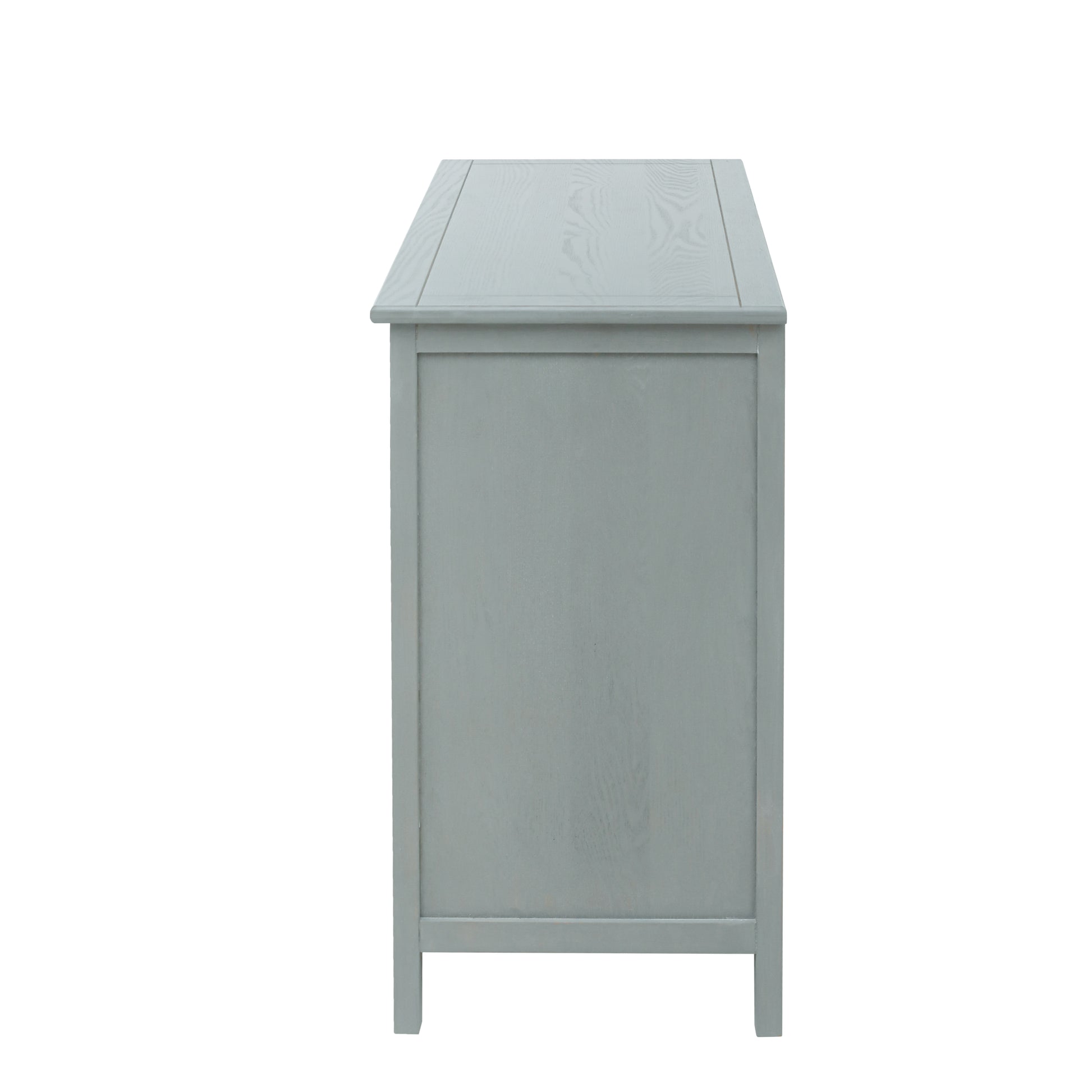 3 Drawer Cabinet, American Furniture,Suitable For Bedroom, Living Room, Study Light Gray Mdf