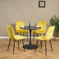 Light Luxury And Simple Style, Horn Chassis Design, Home Hospitality, Business Negotiations, Leisure Party Special, High Appearance Level For Multiple Scenes Set Of 1 Black Mdf