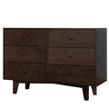 Solid Wood Spray Painted Drawer Dresser Bar,Buffet Tableware Cabinet Lockers Buffet Server Console Table Lockers, Retro Round Handle, Applicable To The Dining Room, Living Room,Kitchen Corridor Auburn 5 Or More Drawers Auburn Primary Living Space Solid