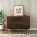 Solid Wood Spray Painted Drawer Dresser Bar,Buffet Tableware Cabinet Lockers Buffet Server Console Table Lockers, Retro Round Handle, Applicable To The Dining Room, Living Room,Kitchen Corridor Auburn 5 Or More Drawers Auburn Primary Living Space Classic