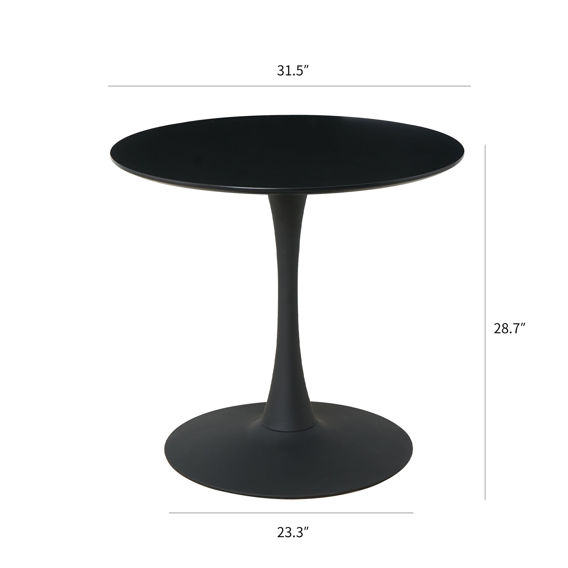 Light Luxury And Simple Style, Horn Chassis Design, Home Hospitality, Business Negotiations, Leisure Party Special, High Appearance Level For Multiple Scenes Set Of 1 Black Mdf