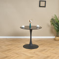 Light Luxury And Simple Style, Horn Chassis Design, Home Hospitality, Business Negotiations, Leisure Party Special, High Appearance Level For Multiple Scenes Set Of 1 Black Mdf