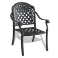 Cushions In Random Colors 3 Piece Set Of Cast Aluminum Patio Furniture With Cushions Yes Complete Patio Set Black Seats 2 Rust Resistant Frame Water Resistant Cushion Garden & Outdoor Complete Patio