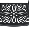 Cushions In Random Colors 7 Piece Set Of Cast Aluminum Patio Furniture With Cushions Yes Complete Patio Set Black Seats 6 Rust Resistant Frame Water Resistant Cushion Garden & Outdoor Complete Patio Sets Aluminium
