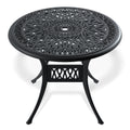 Cushions In Random Colors 3 Piece Set Of Cast Aluminum Patio Furniture With Cushions Yes Complete Patio Set Black Seats 2 Rust Resistant Frame Water Resistant Cushion Garden & Outdoor Complete Patio Sets Aluminium