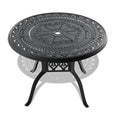 Cushions In Random Colors 3 Piece Set Of Cast Aluminum Patio Furniture With Cushions Yes Dining Set Black Seats 2 Rust Resistant Frame Water Resistant Cushion Garden & Outdoor Aluminium
