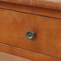 48'' Solid Pine Wood Top Console Table, Modern Entryway Sofa Side Table With 3 Storage Drawers And 2 Shelves. Easy To Assemble Brown Brown Pine