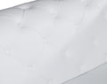 Transitional 100% Top Grain Italian Leather Upholstered Loveseat White Foam Leather