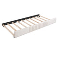 Upholstered Daybed Sofa Bed Twin Size With Trundle Bed And Wood Slat ,Beige Beige Upholstered