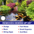 Garden Pond Vacuum Cleaner,Cleansweep With 14Ft Intake Suction Hose, 4 Extension Tubes, 3 Vacuum Nozzles, A 6.5 Foot Output Hose, And A Debris Collection Bag Black Polyurethane
