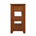 48'' Solid Pine Wood Top Console Table, Modern Entryway Sofa Side Table With 3 Storage Drawers And 2 Shelves. Easy To Assemble Brown Brown Pine