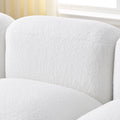 Ottoman For Modular Sofa White Foam
