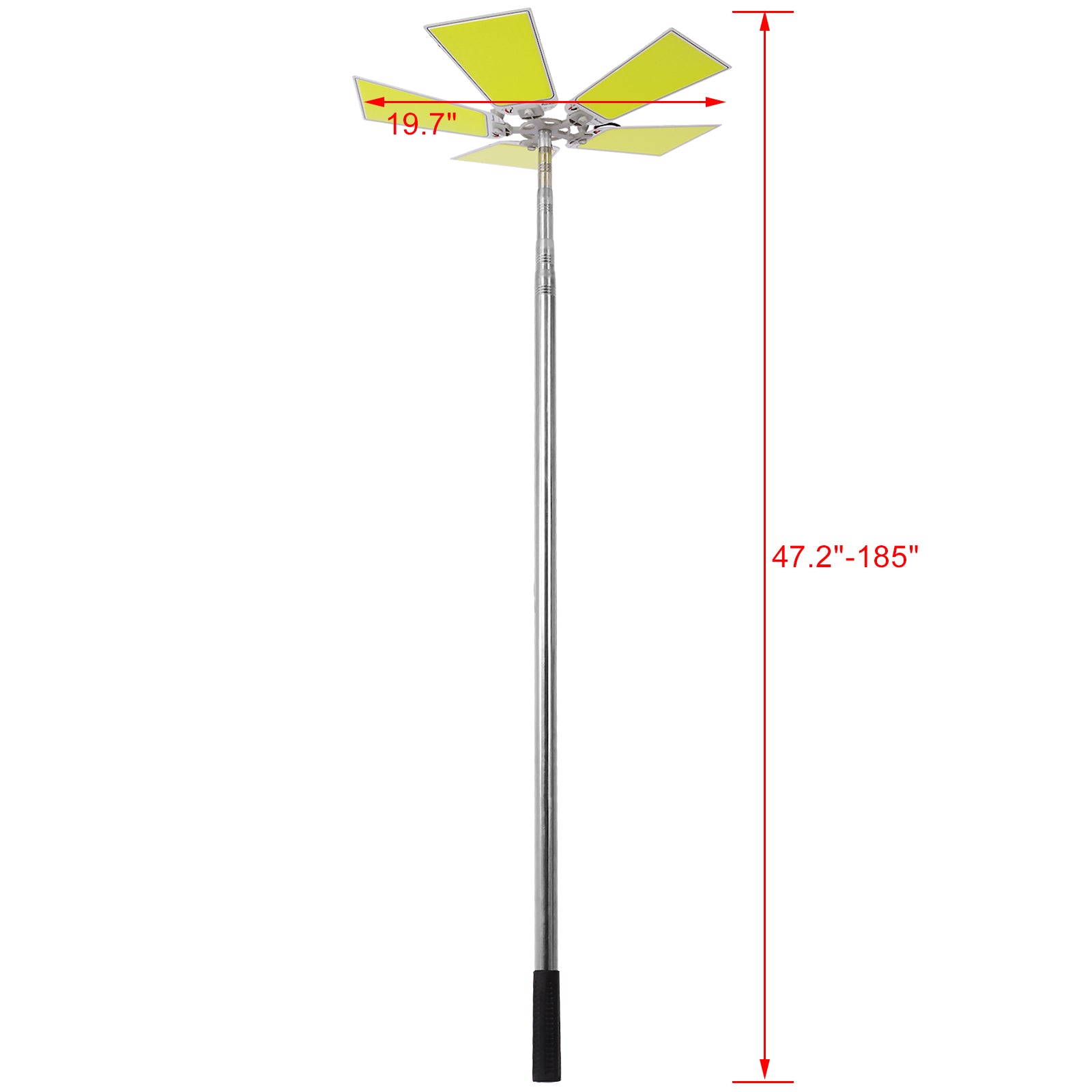15000Lm Led Telescopic Camping Lights Portable Outdoor Camping Light Telescoping Pole Fishing Light At Night Flood Light Super Bright Emergency Light Backyard Lighting Black Metal