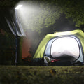 Led Camping Light, 12V 10000 Lumen Super Bright Portable Outdoor Lights With Telescoping Pole Suction Cup Magnetic Base, Flood Lamp For Outdoors Camp, Fishing, Picnic, Bbq, Power Failure Black Metal