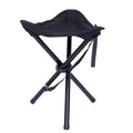 Yssoa Folding Tripod Camping Stool Tri Leg Slacker Chair Super Compact For Outdoor Backpacking Fishing Picnic Travel Beach Bbq Color: Black Black Metal