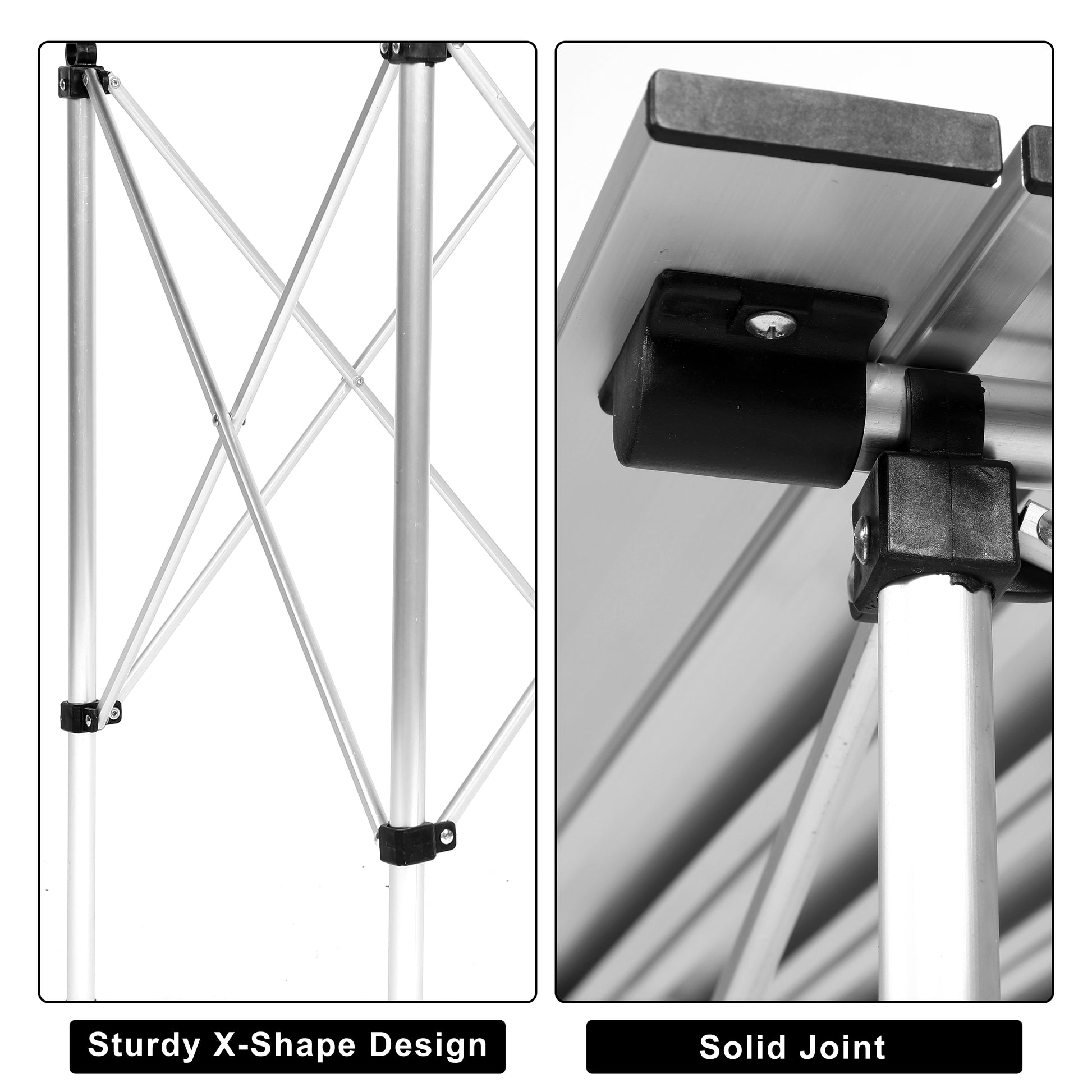 Yssoa Lightweight Folding Camping Table With Carry Bag Ultra Compact Aluminum Table For Picnic, Beach, Traveling, Backyards, Bbq Color: White Silver Metal