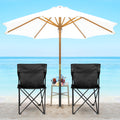 Yssoa Portable Folding Camping Chair With Carry Bag For Adults, Collapsible Anti Slip Padded Oxford Cloth Stool For Beach, Hiking, Fishing, Gardening, Picnic Color: Black, Size: Large Black Metal