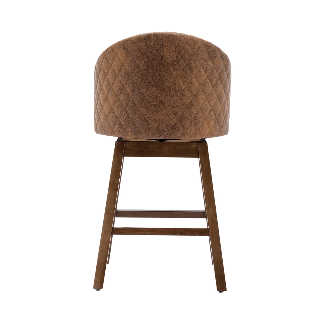 Coolmore Bar Stools Set Of 2 Counter Height Chairs With Footrest For Kitchen, Dining Room And 360 Degree Swivel Coffee Polyester