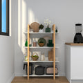 Multifuction Bookcase With Solid Wood Frame,Mix Color Plant Standing For Home Decro White Solid Wood Mdf