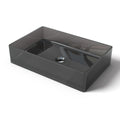 Transparent Grey Solid Surface Basin Grey Solid Surface