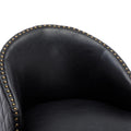 Coolmore Bar Stools Set Of 2 Counter Height Chairs With Footrest For Kitchen, Dining Room And 360 Degree Swivel Black Pu Pu Leather