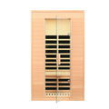 Hemlock Two Person Far Infrared Roof Embedded Indoor Sauna Room Natural Wood Metal & Wood