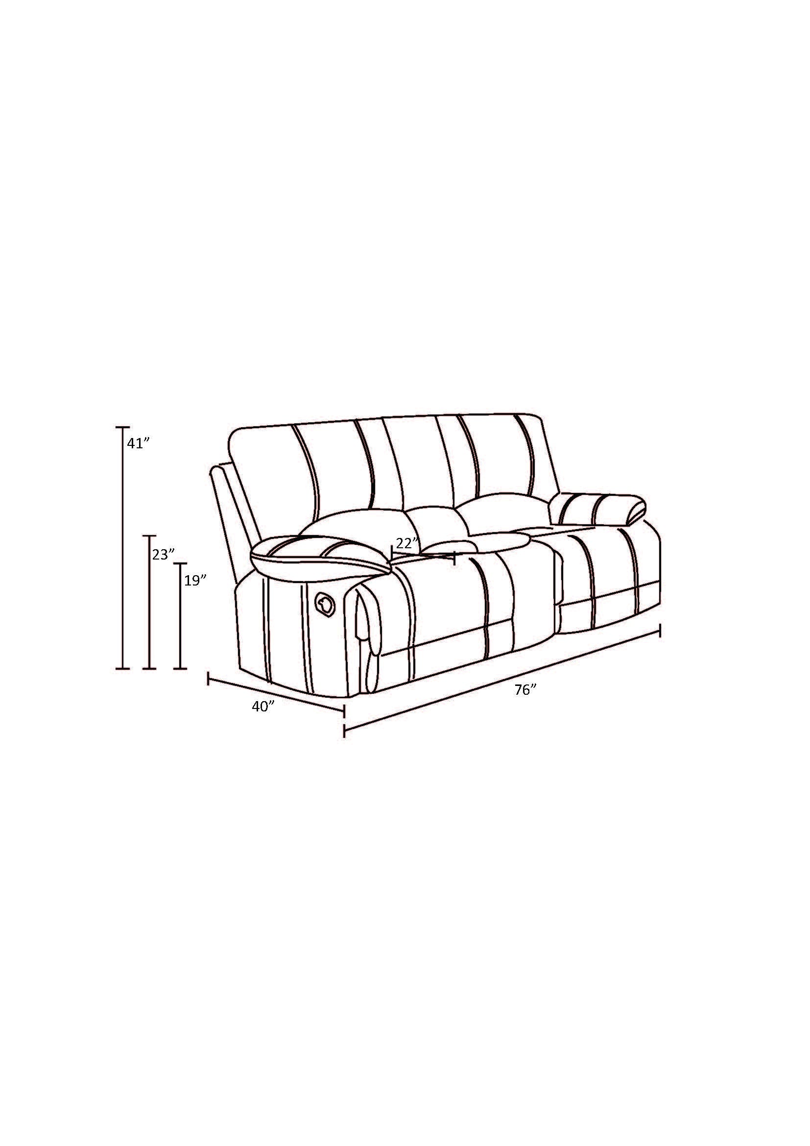 Leather Air Recliining Console Loveseat Brown Foam Leather