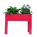 Elevated Garden Bed.Metal Elevated Outdoor Flowerpot Box.Suitable For Backyard And Terrace.Large Flowerpot.Suitable For Vegetable And Flower Red X 2 Red Steel