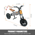 Children'S Outdoor Off Road Electric Bicycle Gray Aluminium Alloy Aluminium Alloy