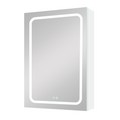 30X20 Inch Led Bathroom Medicine Cabinet Surface Mounted Cabinets With Lighted Mirror White Right Open White Classic,Modern Aluminium