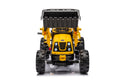 Ride On Excavator, 12V Battery Powered Construction Vehicles For Kids, Front Loader With Horn, 2 Speeds, Forward Backward, Safety Belt,Treaded Wheels, Digger, Yellow Ride On Car Yellow Plastic