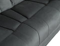 Reclining Transitional Microfiber Fabric Chair Gray Foam Fabric