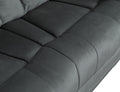 Reclining Transitional Microfiber Fabric Sofa Gray Foam Fabric