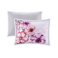 Floral Comforter Set King Pink Polyester