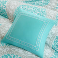 Comforter Set King Aqua Polyester