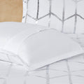 Metallic Printed Comforter Set Twin Xl White Silver Polyester