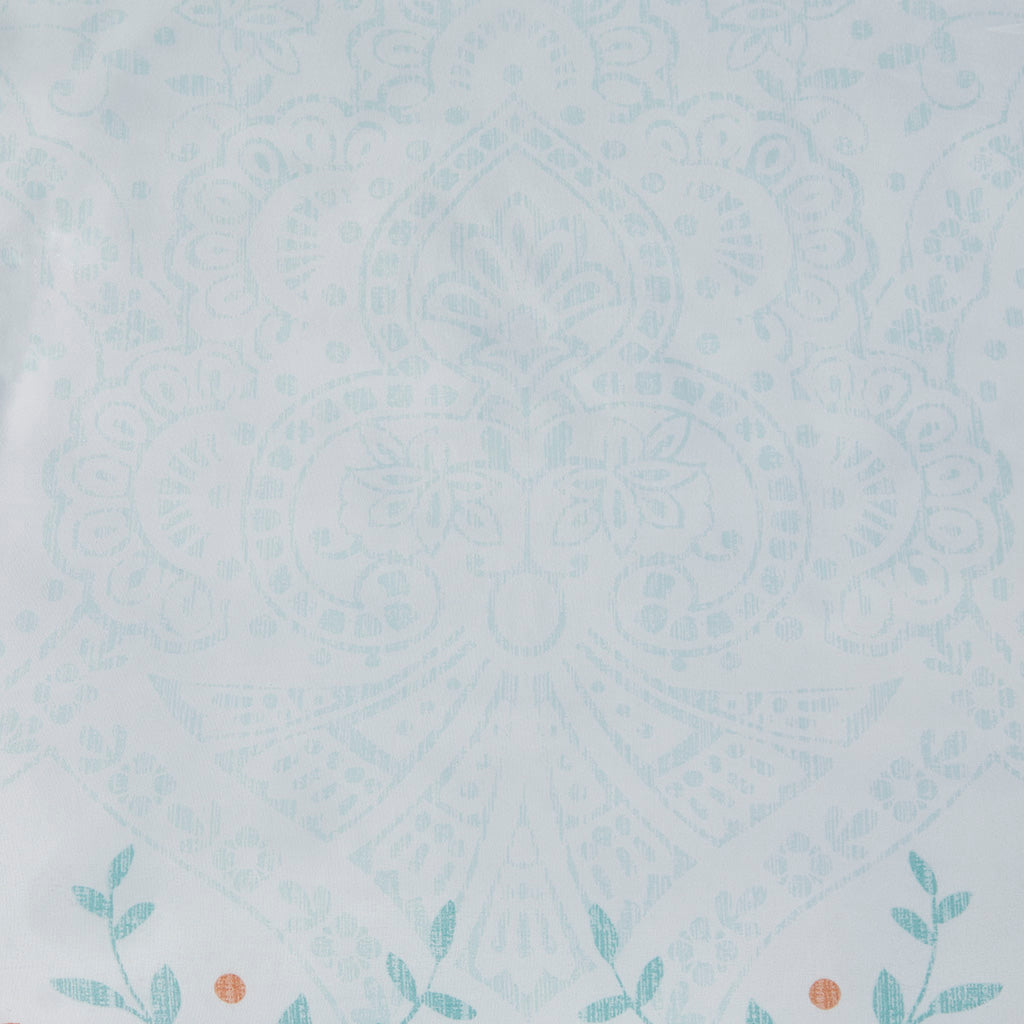 Boho Comforter Set With Bed Sheets Full Aqua Polyester